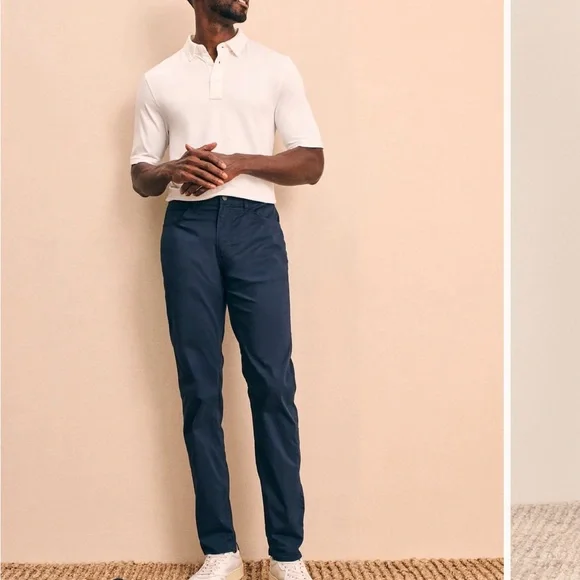 Faherty Movement™ 5-Pocket Pant Athletic Fit - Picture 1 of 5